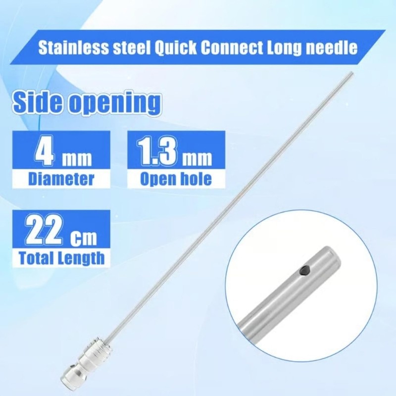 High Pressure Washer Sprayer Needle Stainless Steel Long Wand Flush Wand