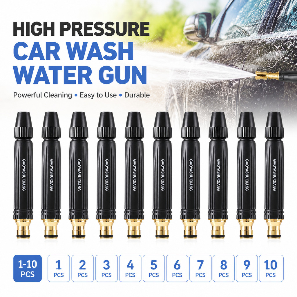 1-10Pcs High Pressure Hose Nozzle Water Gun for Car Wash Garden Pressure Booster