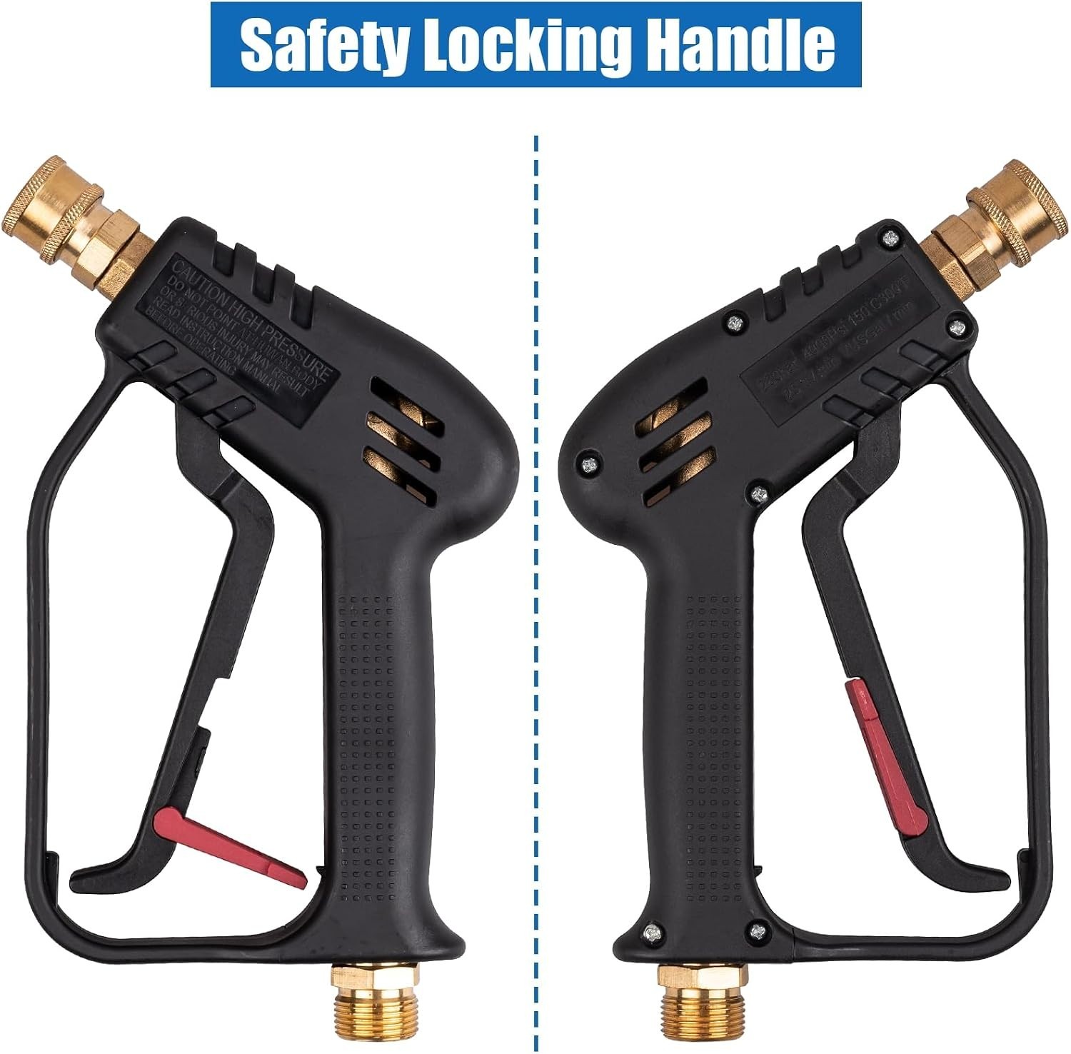 Versatile Pressure Washer Gun – 4000 PSI with 5 Interchangeable Nozzles