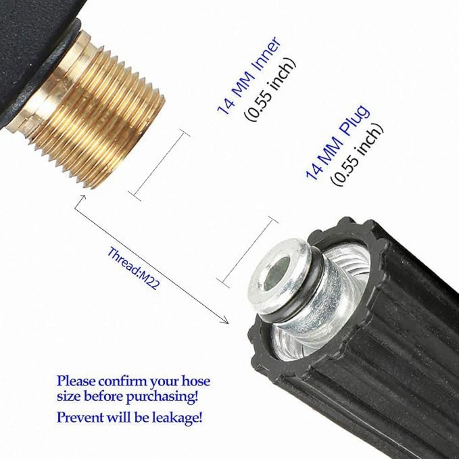 High-Pressure Spray Gun M22x14 Thread Safety Lock Trigger 0.44kg