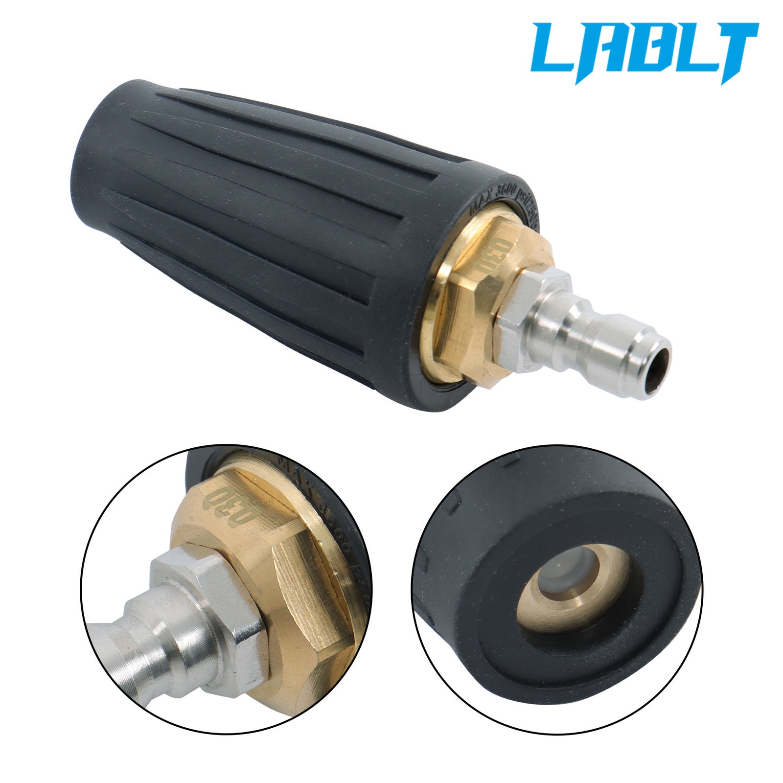 LABLT 360° Rotating Turbo with 5 Spray Nozzles Pressure Washer 3600 PSI 4.0GPM
