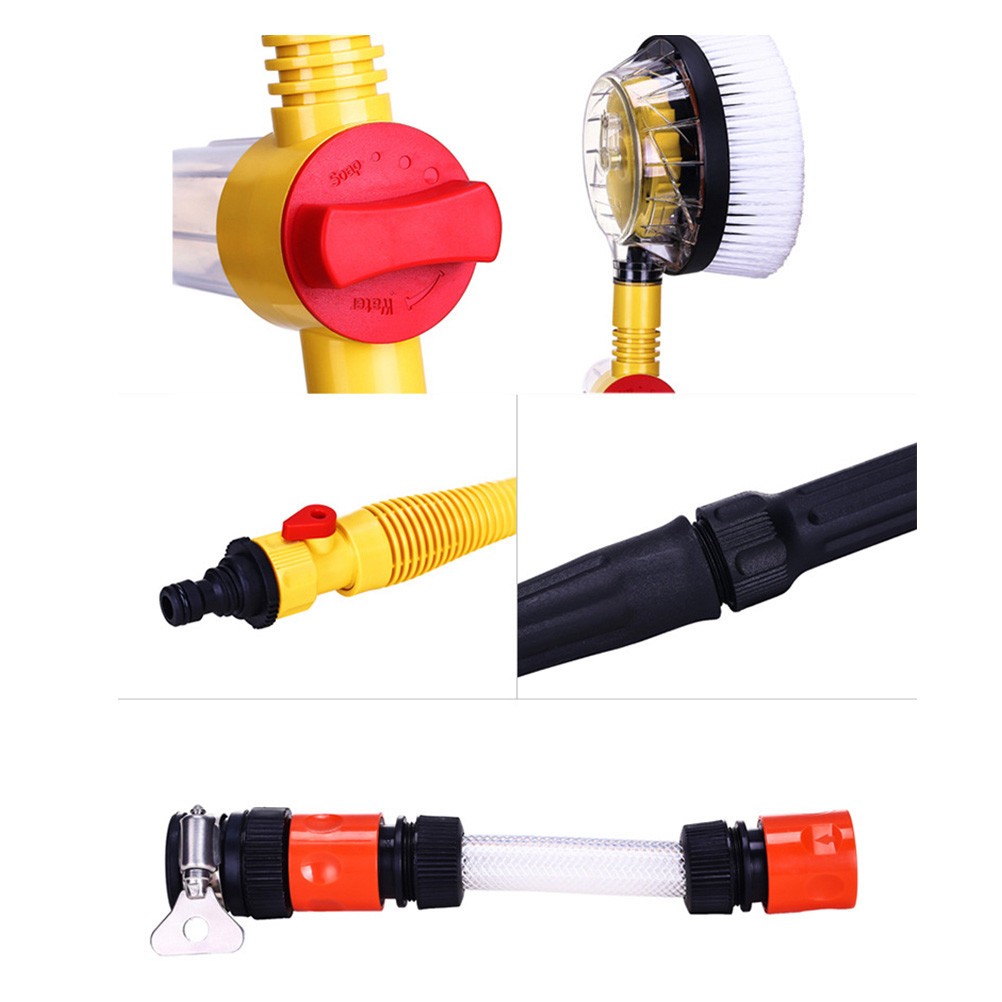 Car Washer Brush Assorted Color For Car Washing 1 Set 11.8×1.4×0.8in