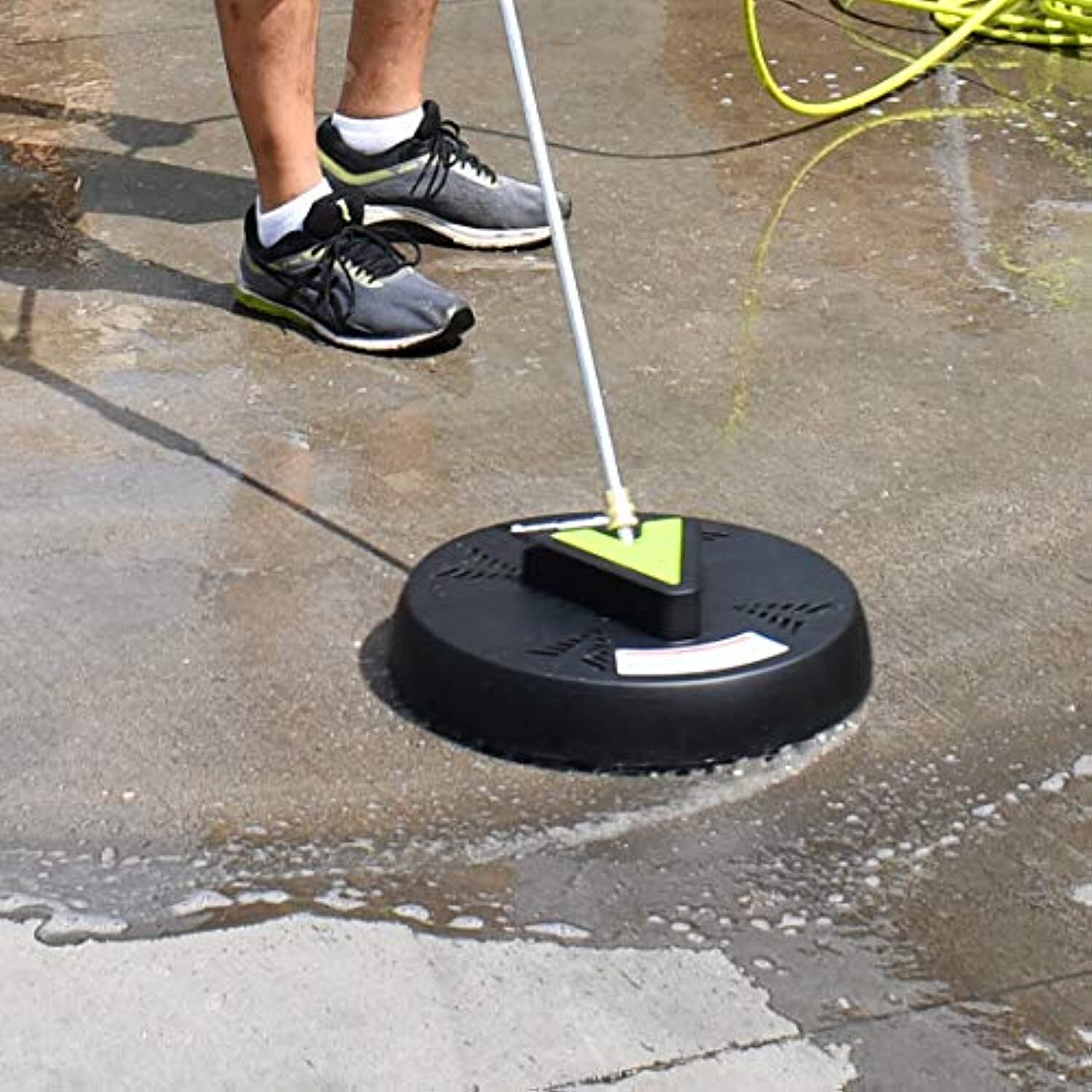 “Forney 75171 Surface Cleaner 16″” Outflow Surface x 1/4″” Plug”, black and