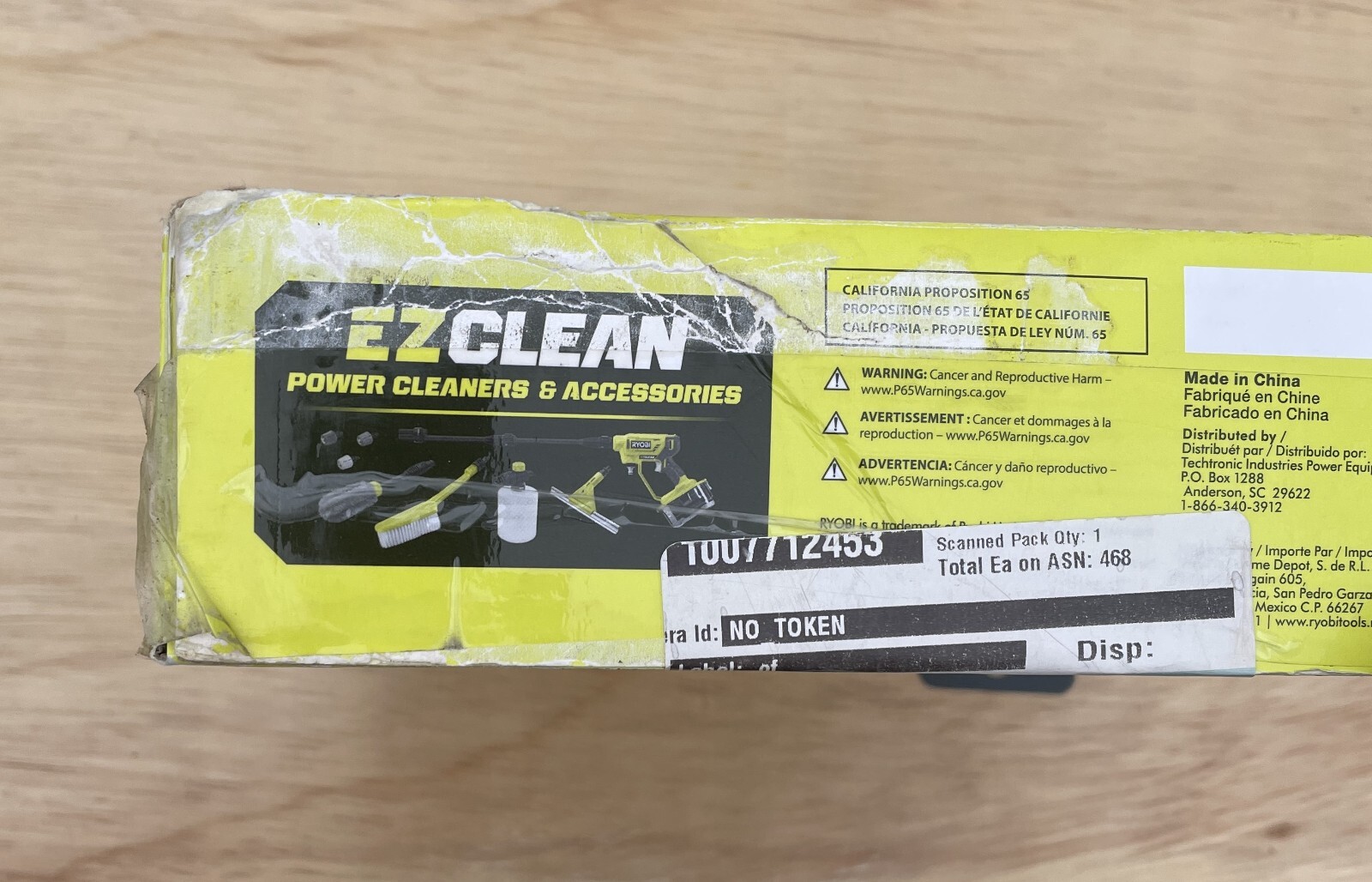 RYOBI EZClean Power Cleaner 20 ft. Pressure Washer Hose Extension White