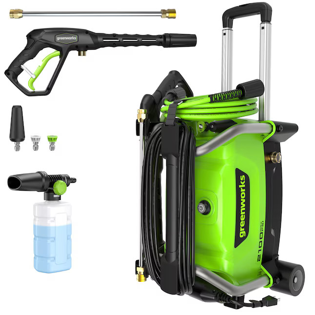 Greenworks PW213A Axial Cam 2100-PSI 1.2-GPM Water Electric Pressure washer 3