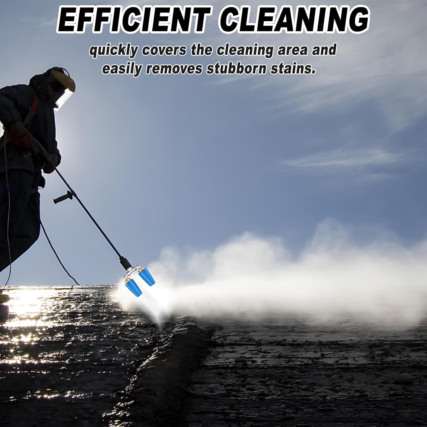 4000 PSI Dual Turbo Nozzle Pressure Washer 4-6 GPM 1/4″ Quick Connect Spray Tip