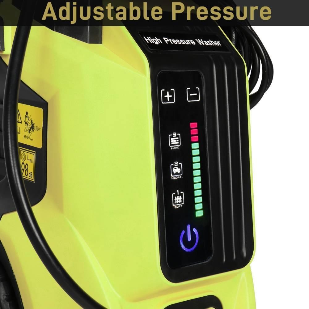 High Pressure Washer 3800PSI with Touch Screen Adjustment Pressure 2.8GPM Yellow