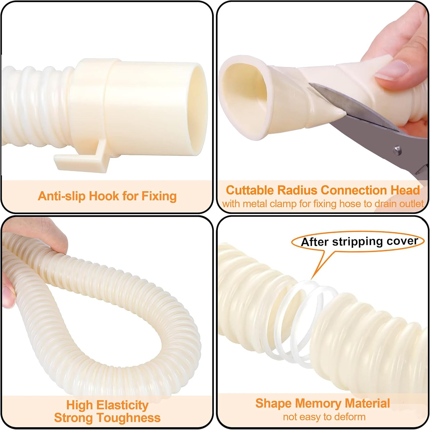 Kit Extension Manguera Desag�E Lavadora, Universal 6.9 Pies