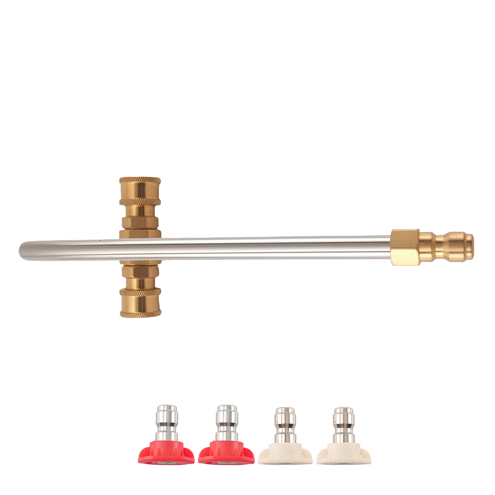 High Pressure Gutter Cleaning Tool 4000PSI 40° & 0° Nozzles for Pressure Washer