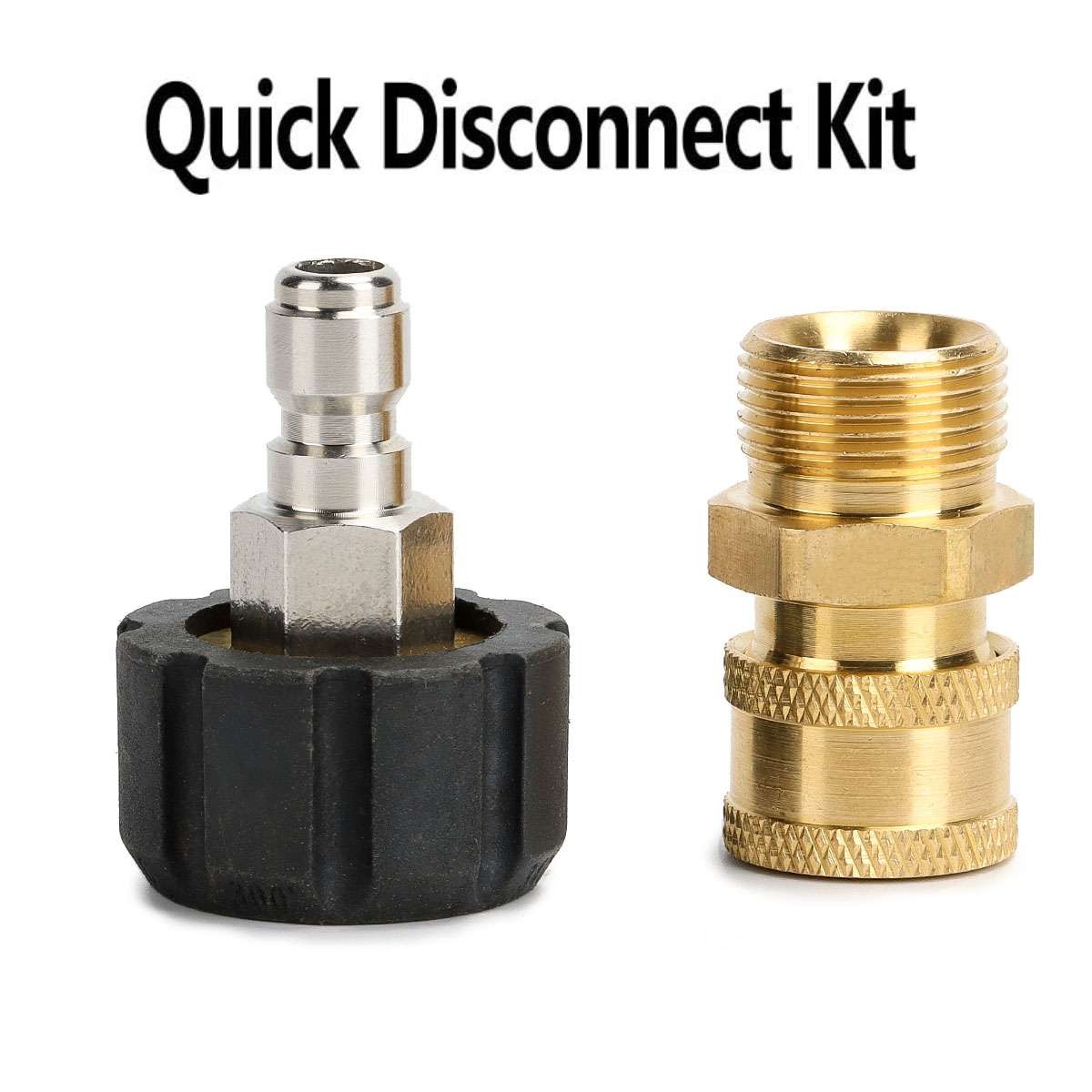 M22-14mm Quick Connect Adapter Female to 1/4”Male Connector for Pressure Washer