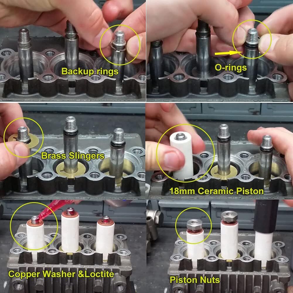 AR2546 Ceramic Plunger Repair Kit 18mm for Annovi Reverberi RK RKA RKV XRCA Pump