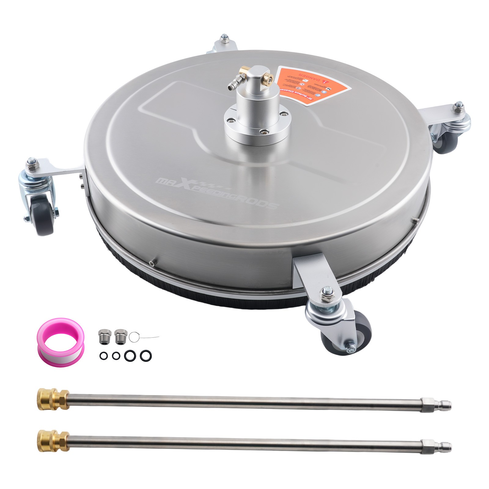 20″ Pressure Washer Surface Cleaner 4200PSI Stainless Anti-Splash Skirt