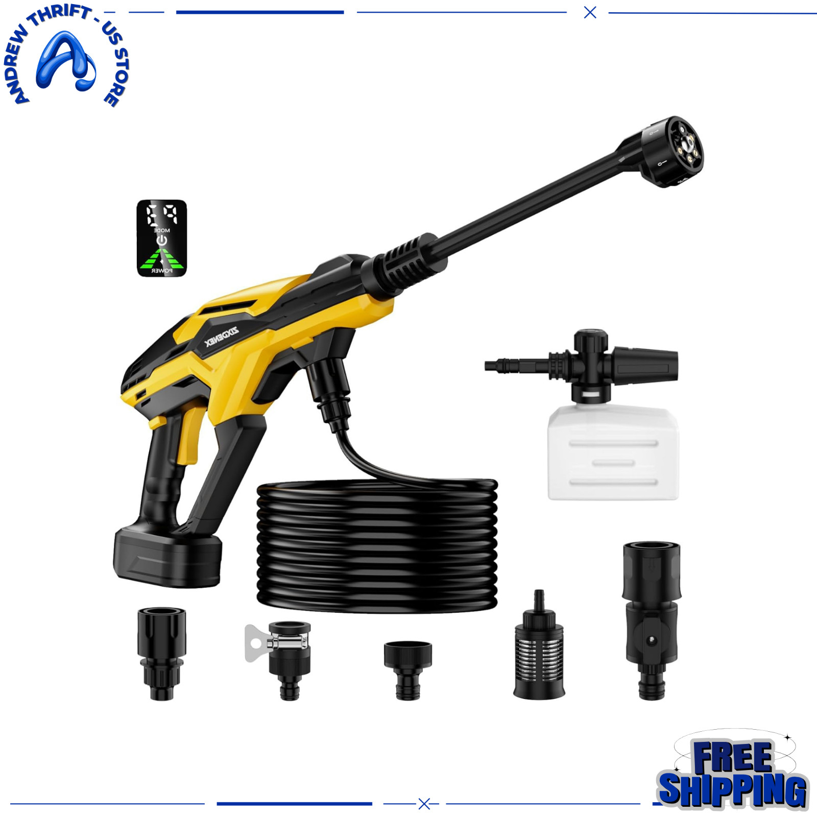 800PSI Cordless Pressure Washer for Brushless Motor
