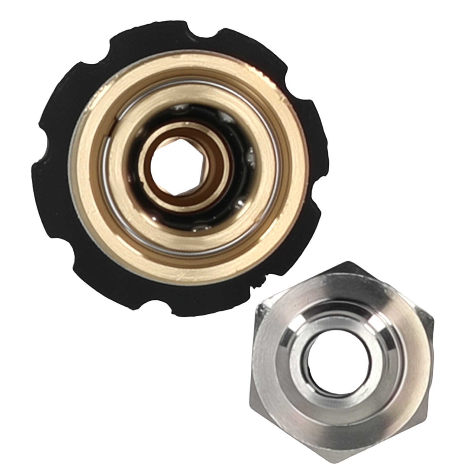 3/8 Inch QC M22 14mm Pressure Washer Adapter Brass Stainless Steel 2pc