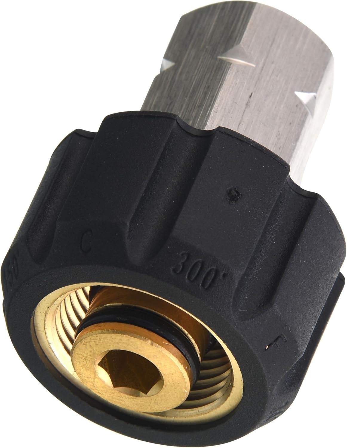 Pressure Washer Adapter M22 Female to 3/8 Inch NPT Fitting Stainless Steel 45…