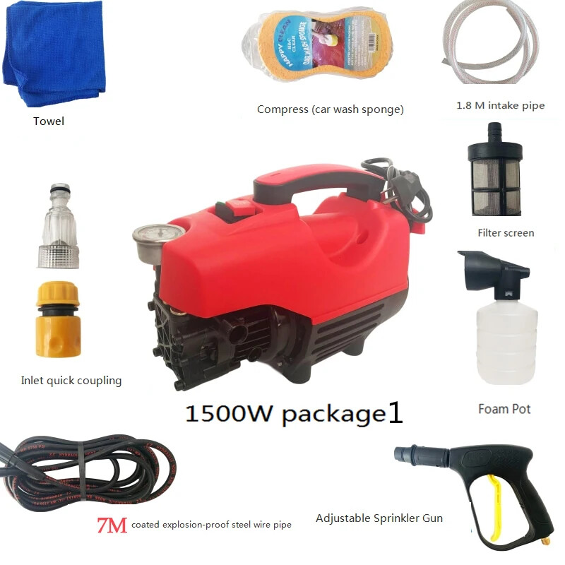 High Pressure 1800W Car Washing Machine Portable Car washer With Pressure Switch