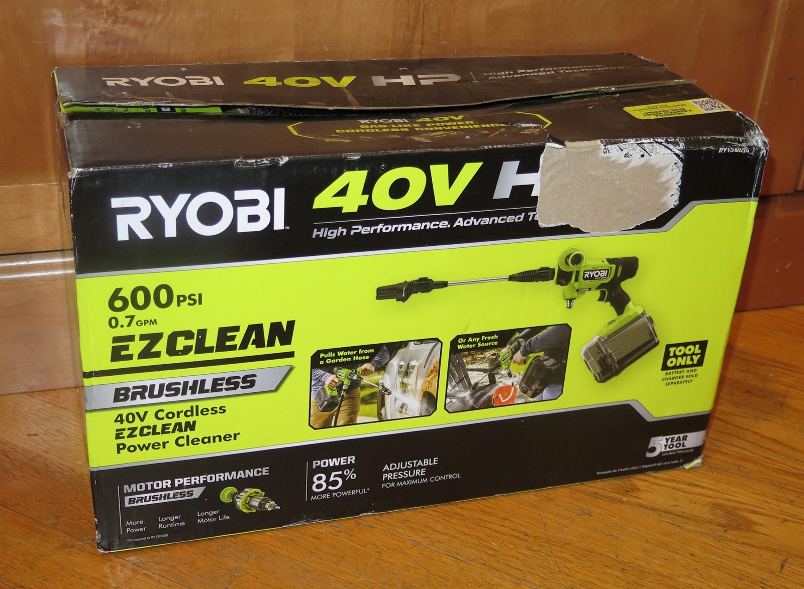 Ryobi 40v HP EZClean Cordless Power Cleaner – RY124050VNM – Tool Only – NEW
