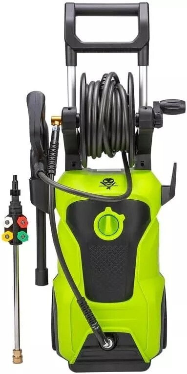 Voodoo Ride 1800W Power Pressure Washer 26ft Steel Braided Hose 4 Nozzles