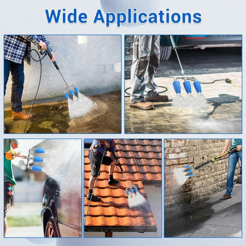 High Performances Triple Turbos Nozzle 360Degree Rotation For Pressure Washers