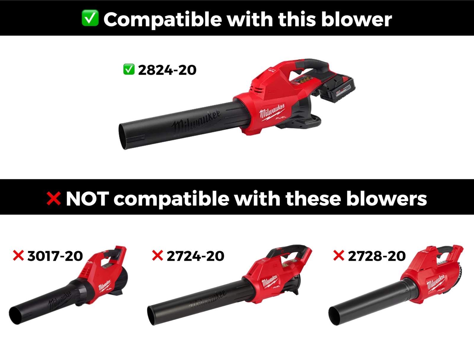 Stubby Nozzle Co. STUBBY Car Drying Nozzle for Milwaukee M18 Fuel Leaf Blower…