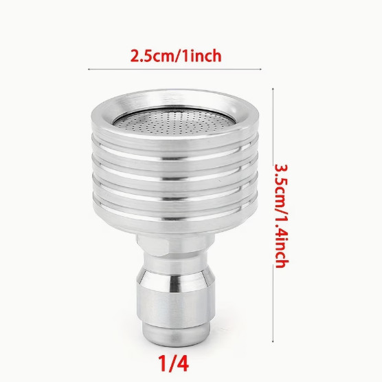 2Pcs High Pressure Washer Nozzle Tips, 1/4″ Quick Connect, 0.4mm Orifice, Steel