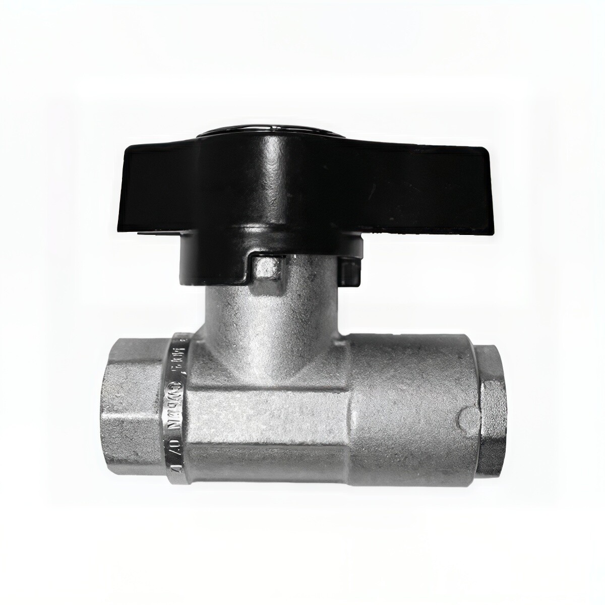 Shut-Off Ball Valve, 3/8″ F x F 5000 PSI, Nickel-Plated Brass