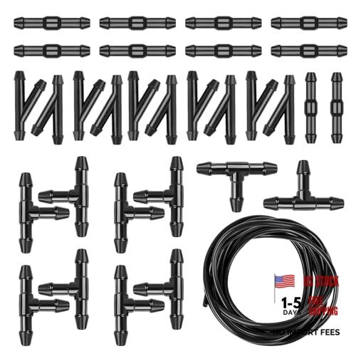 30 PCS Car Windshield Washer Hose Kit, 13.1Ft/4M Washer Fluid Hose, I-Type Y