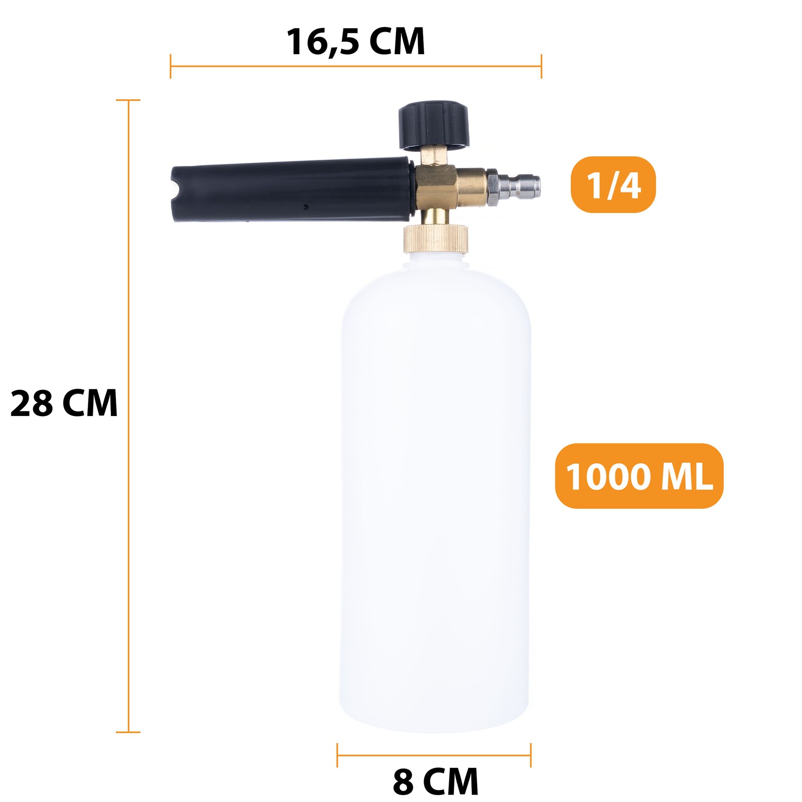 Rosfix Foam Sprayer 1000ml | Brass Core, 200 BAR