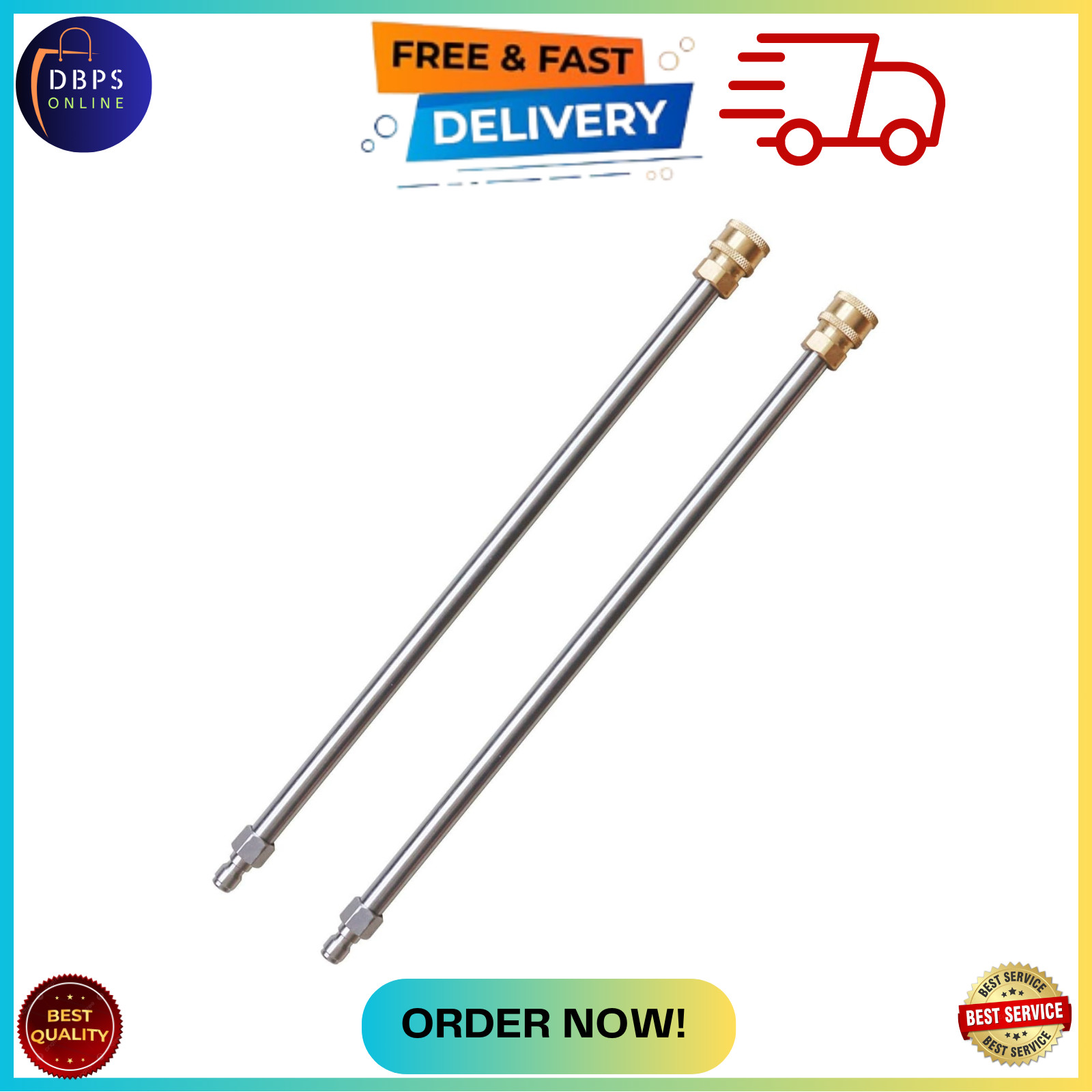 Pressure Washer Extension Wand, 17 Inch Stainless Steel, Power Lance, 2 Pack