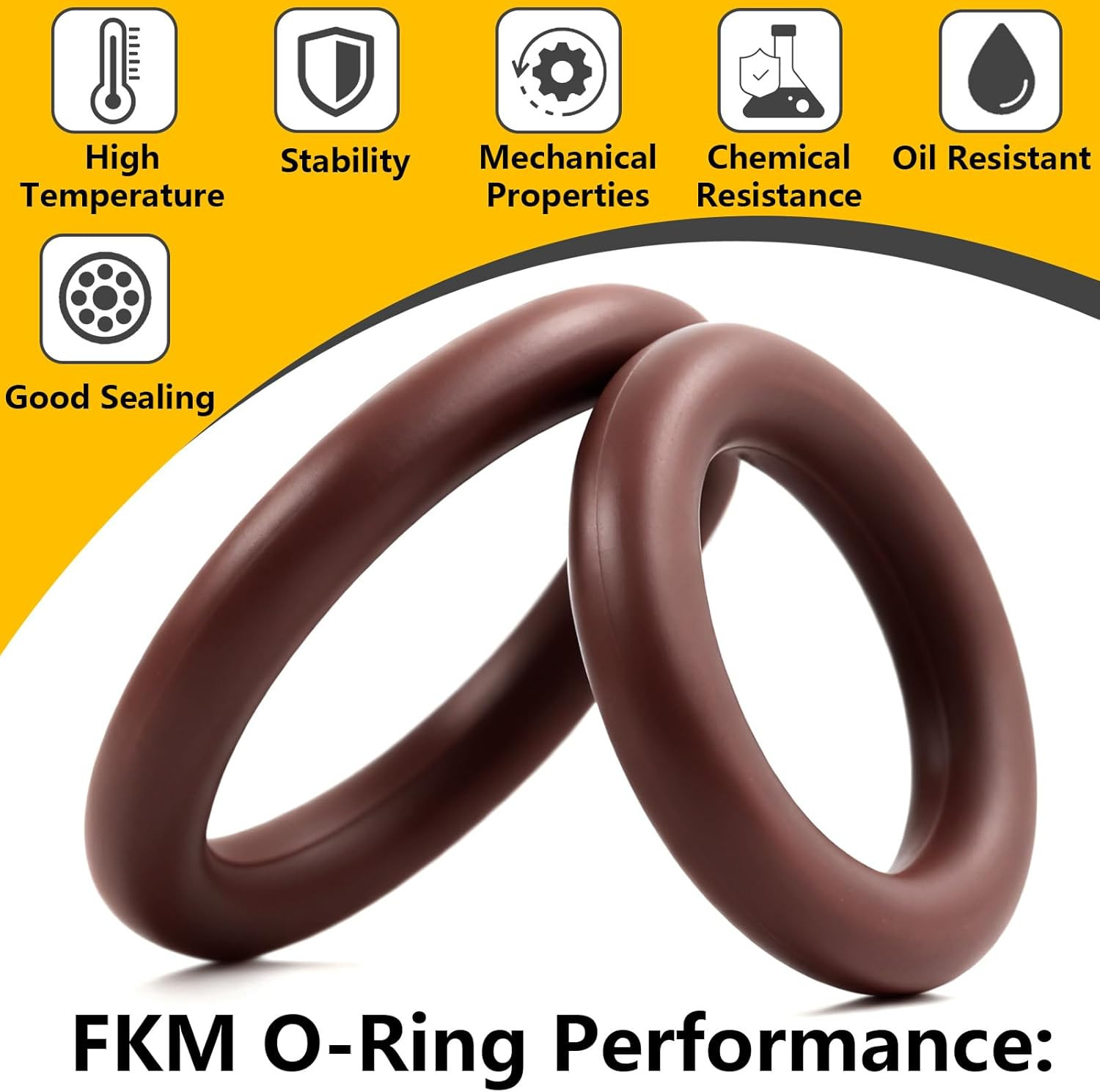 30 Pack Viton Pressure Washer O Rings – High Temp FKM O-Ring Kit for 1/4″