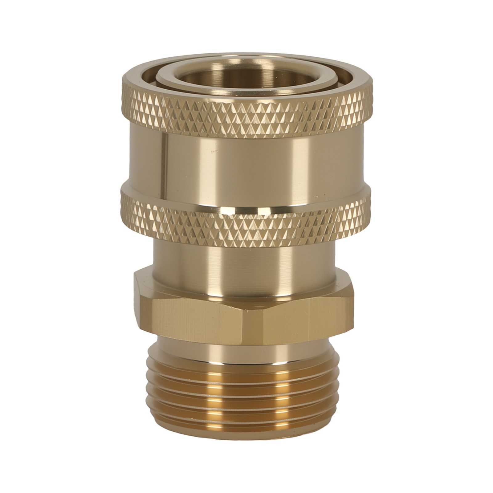 2PCS M22-14mm Thread to 3/8″ Quick Connect Brass Pressure Washer Coupler 5000PSI