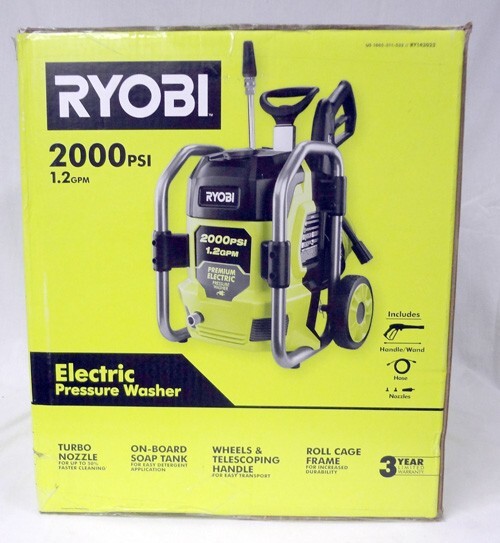 Brand New RYOBI 2,000 PSI Electric Pressure Washer!