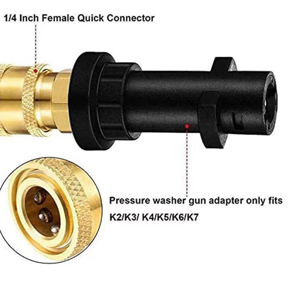 Pressure Washer Lance Spray Wand 5 Nozzle+Adapter For Karcher K2 K3 K4 K5 K6 K7