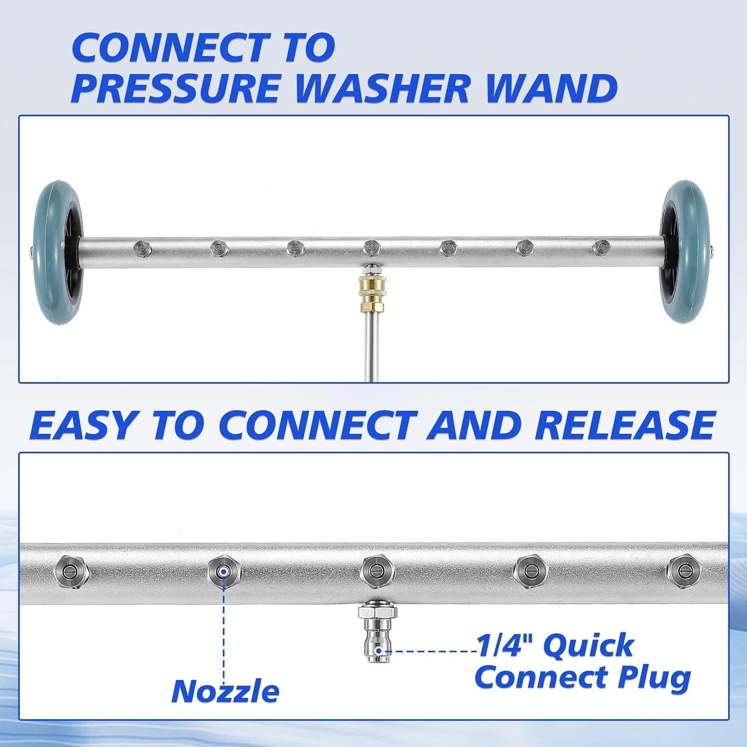 Professional 24-Inch Undercarriage Cleaner with Extension Wands – 4000 PSI Ready