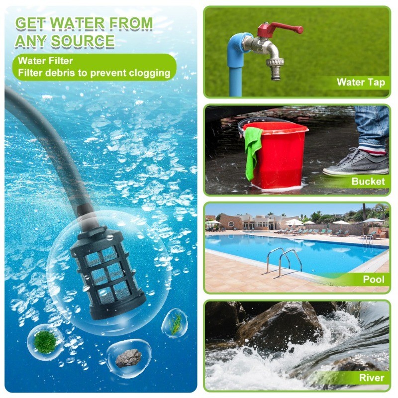 Cordless Electric High Pressure Water Spray Car Gun 850PSI Portable Washer Clean