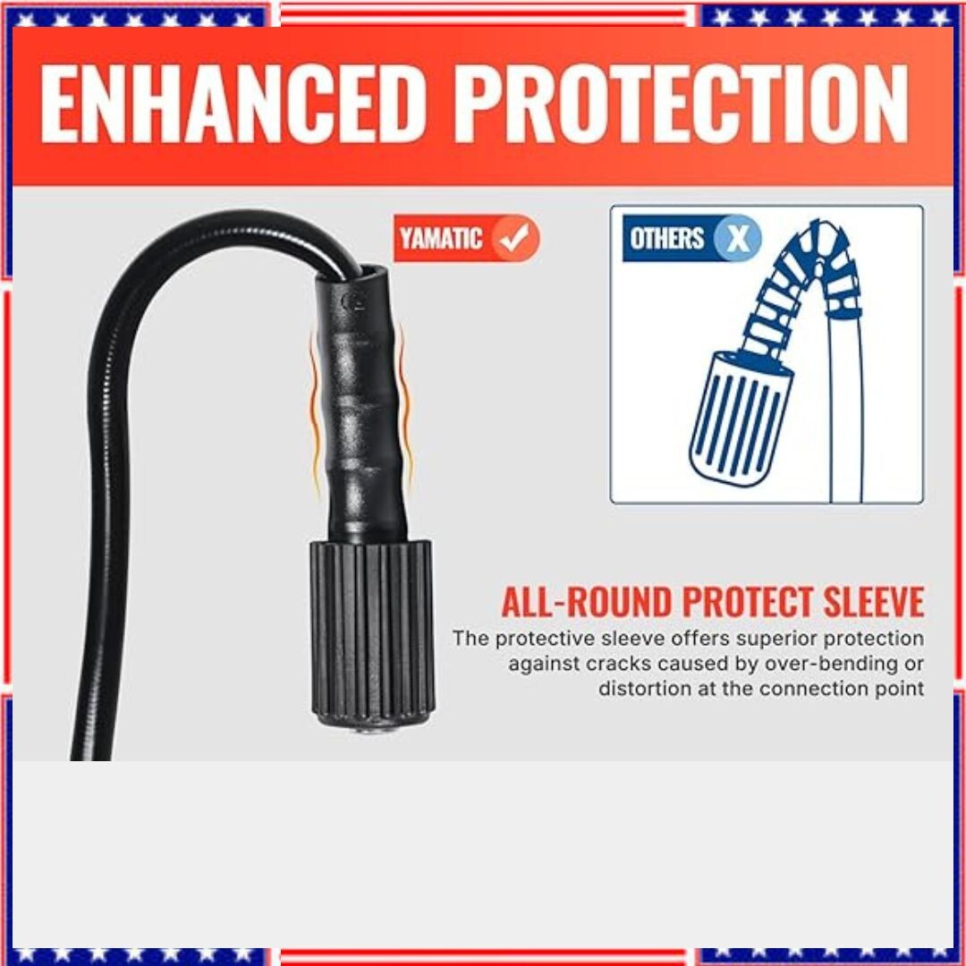 25-Foot Pressure Washer Hose for 3000Psi Craftsman Generac Greenworks Dusichin