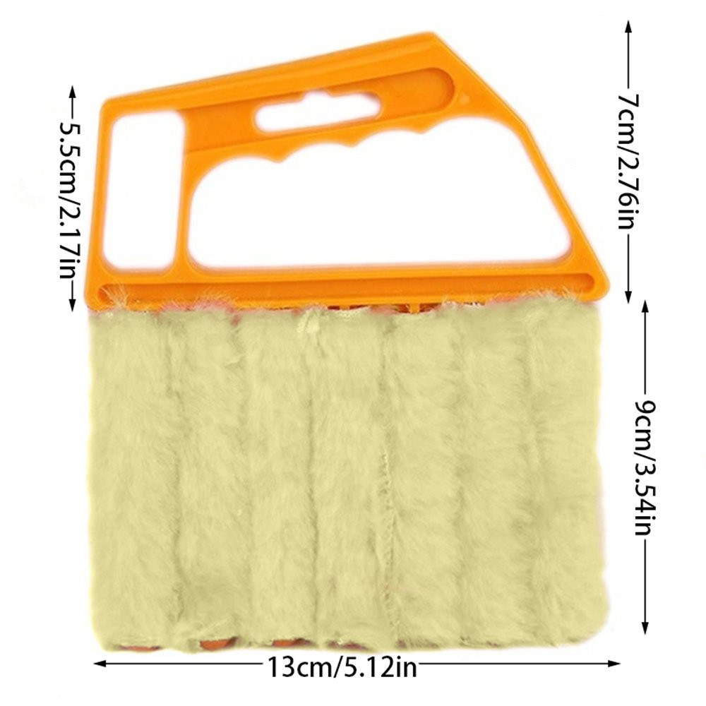 Blind Cleaner Brush , Blinds Dust Shutters , Mini Washable & Removable Orange