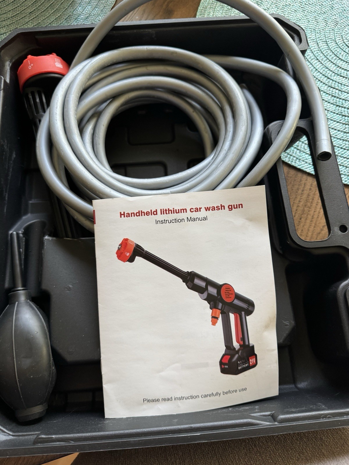 Hand Held Portable Pressure Washer With Attachments, Battery Operated
