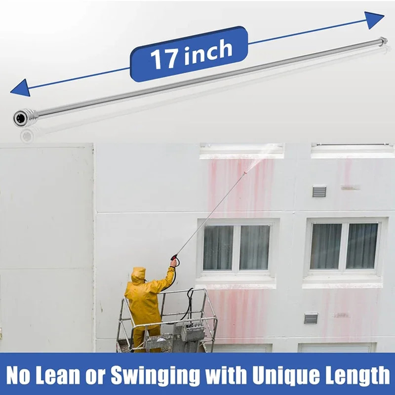 Pressure Washer Wand Stainless Steel and Brass Body and Fitting with 1/4″ Quick