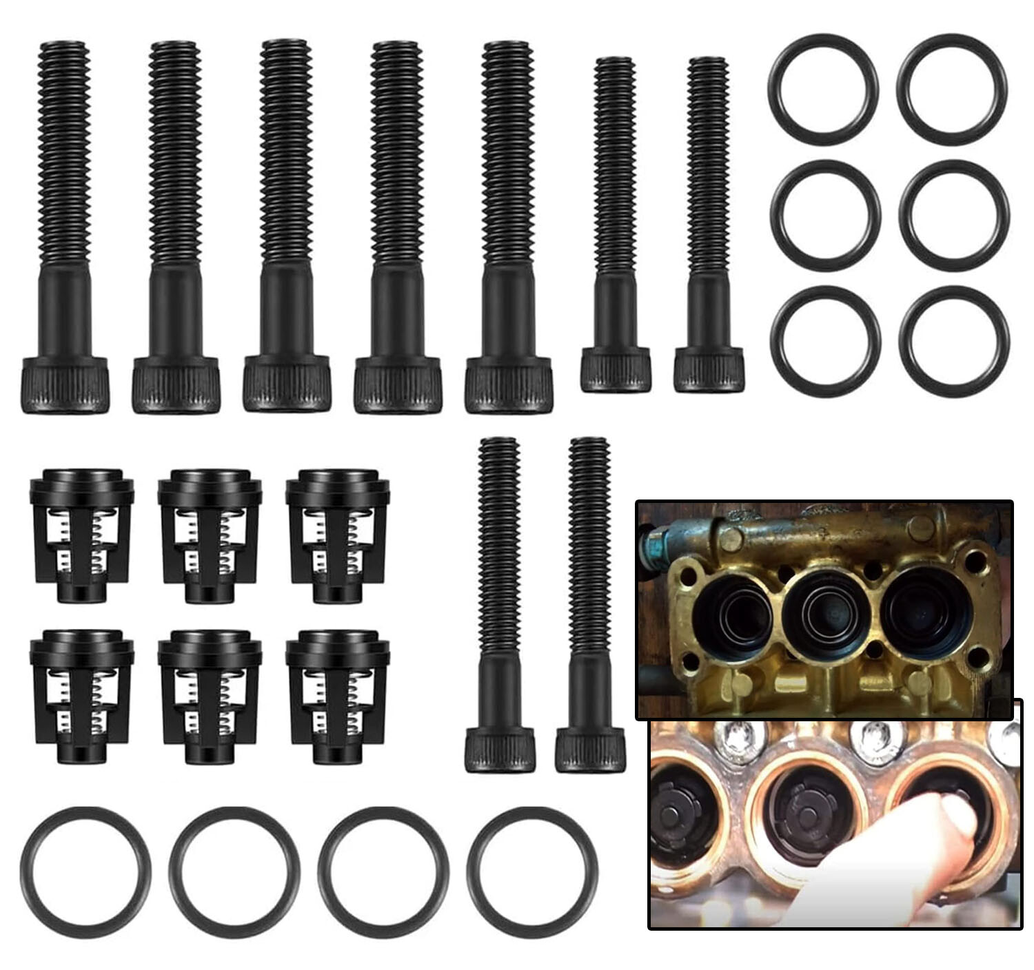For Troy-Bilt, Briggs & Stratton 190591GS Pressure Washer Pump Valve Check Kit