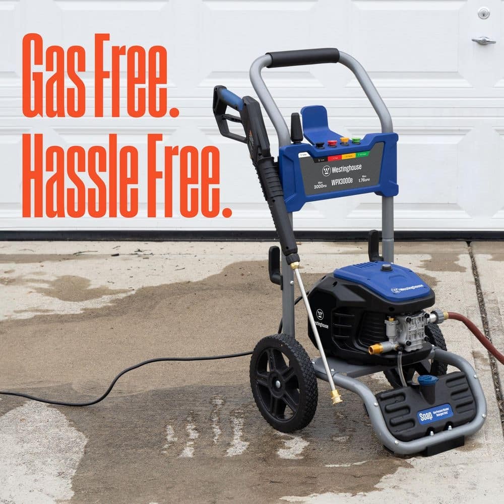 Westinghouse 3000 PSI 1.76 GPM 13 Amp Cold Water Electric Pressure Washer