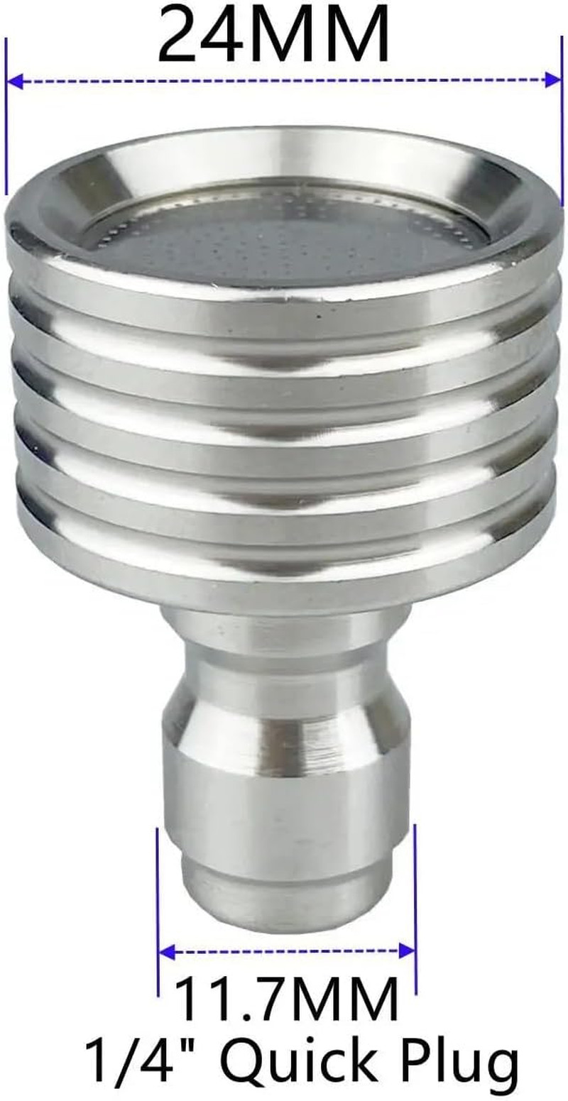 Pressure Washer Tips Spray Nozzle Soft Rain Shower Head Sprinkler with 1/4 Qu…
