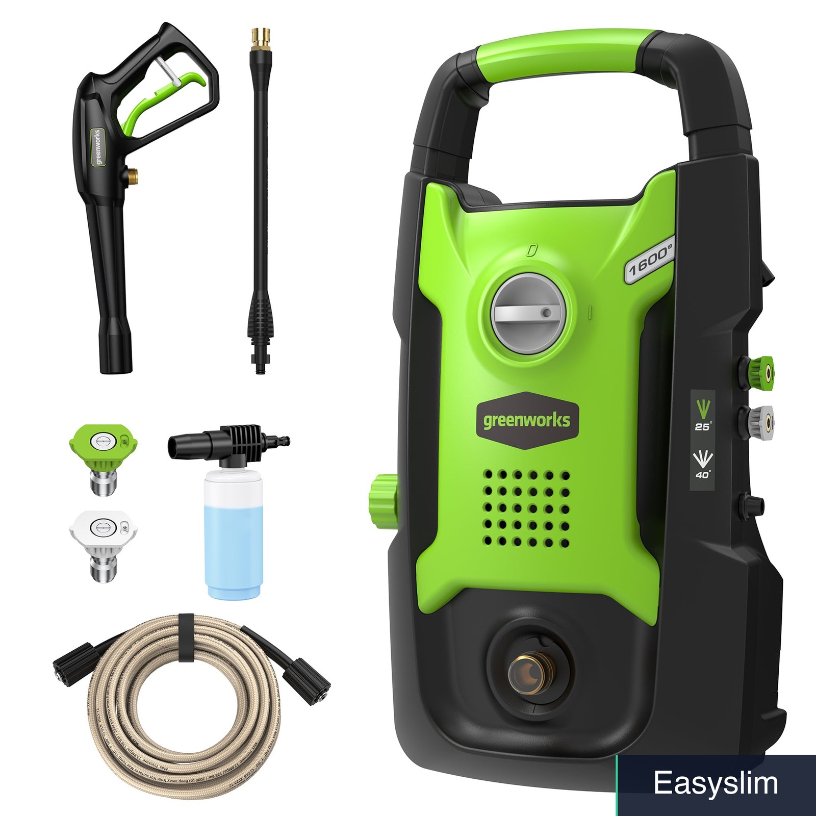 Electric Pressure Washer 1600 PSI 1.2 GPM Multiple Nozzles Included