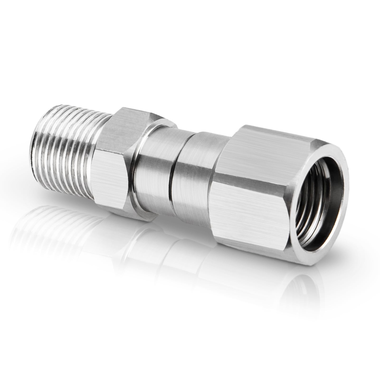 Pressure Washer Swivel Fitting, 3/8″ NPT Thread Fittings, 3/8” Male to Female…