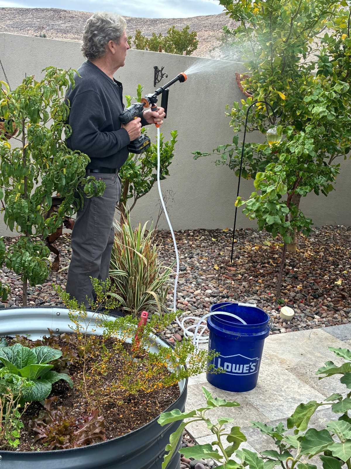 DRILL OPERATED PRESSURE WASHER CONNECTS DIRECT TO YOUR WATER SUPPLY 300 PSI