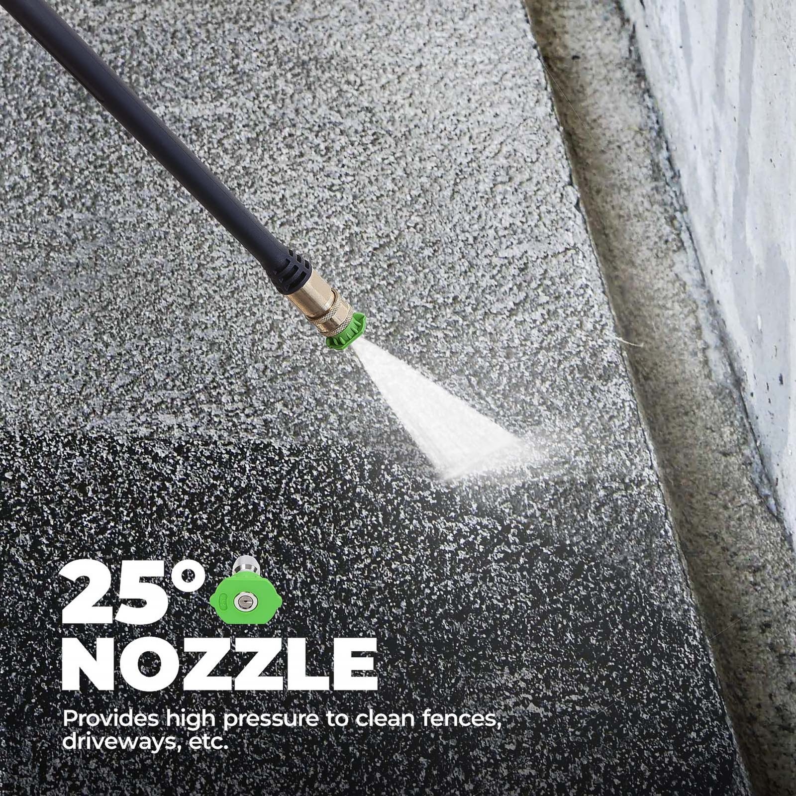 A-iPower 2000PSI 1.2GPM Electric Pressure Washer with 5 QC Nozzles Soap Tank