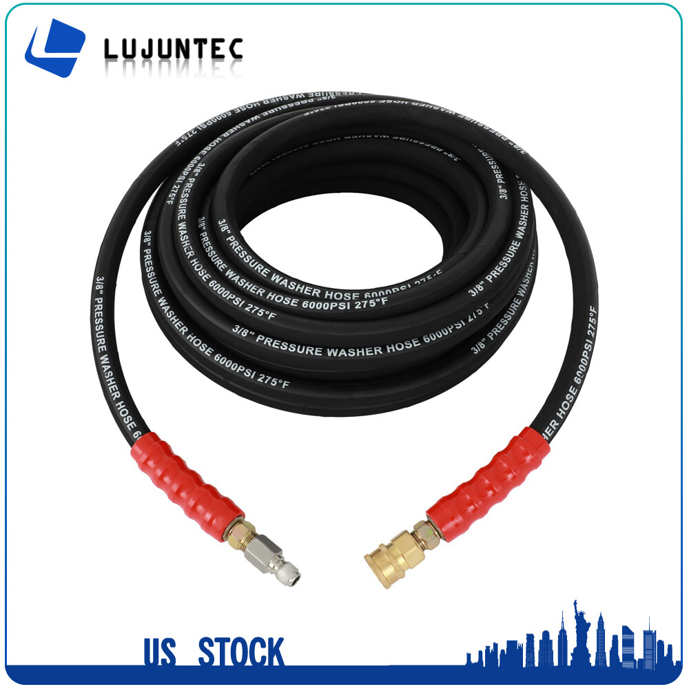 6000 PSI Pressure Washer Hose 3/8″ x 50ft Non-Marking R2 Rating New High Quality