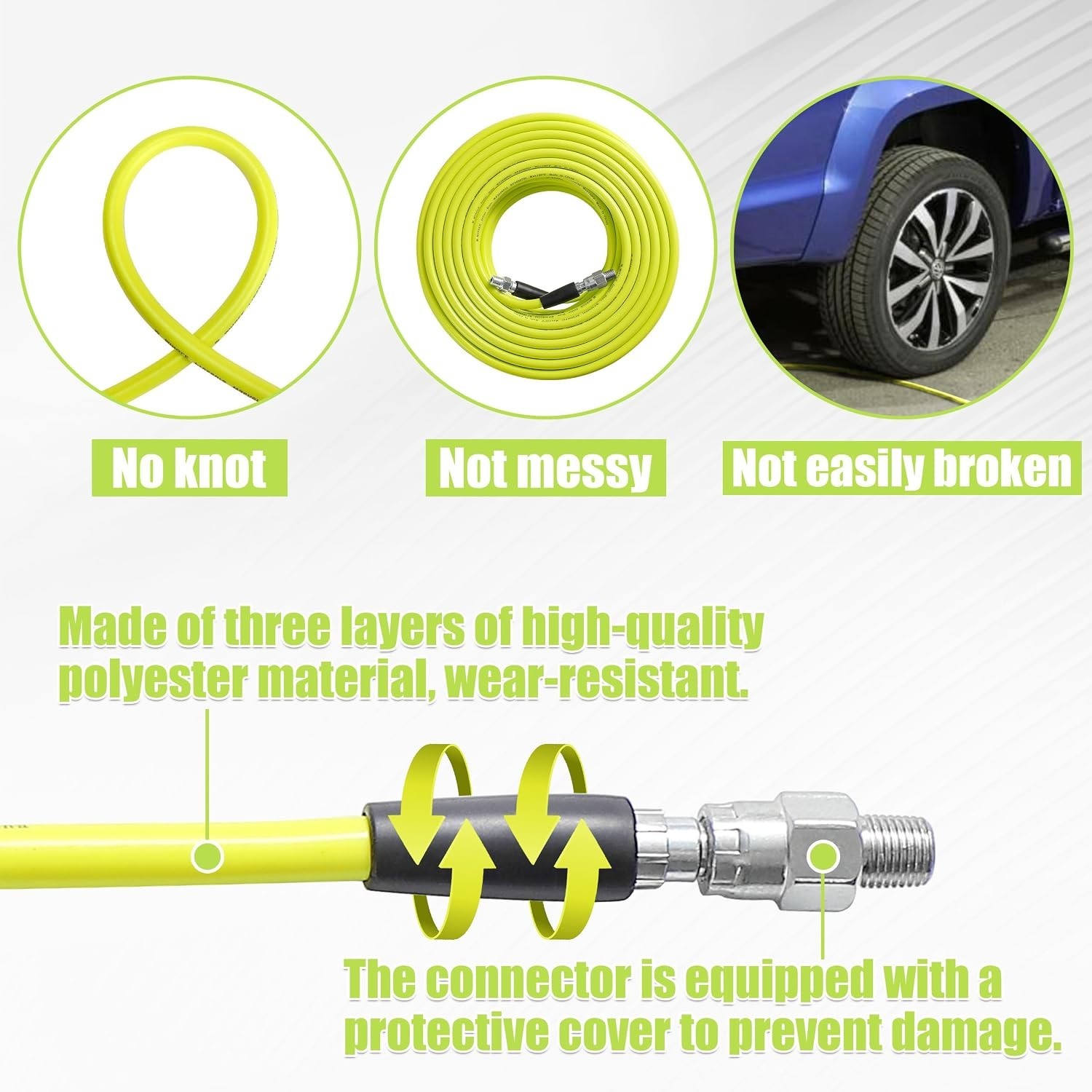 Corner Rotating Nozzle Sewer Jetter Kit, 100 Ft
