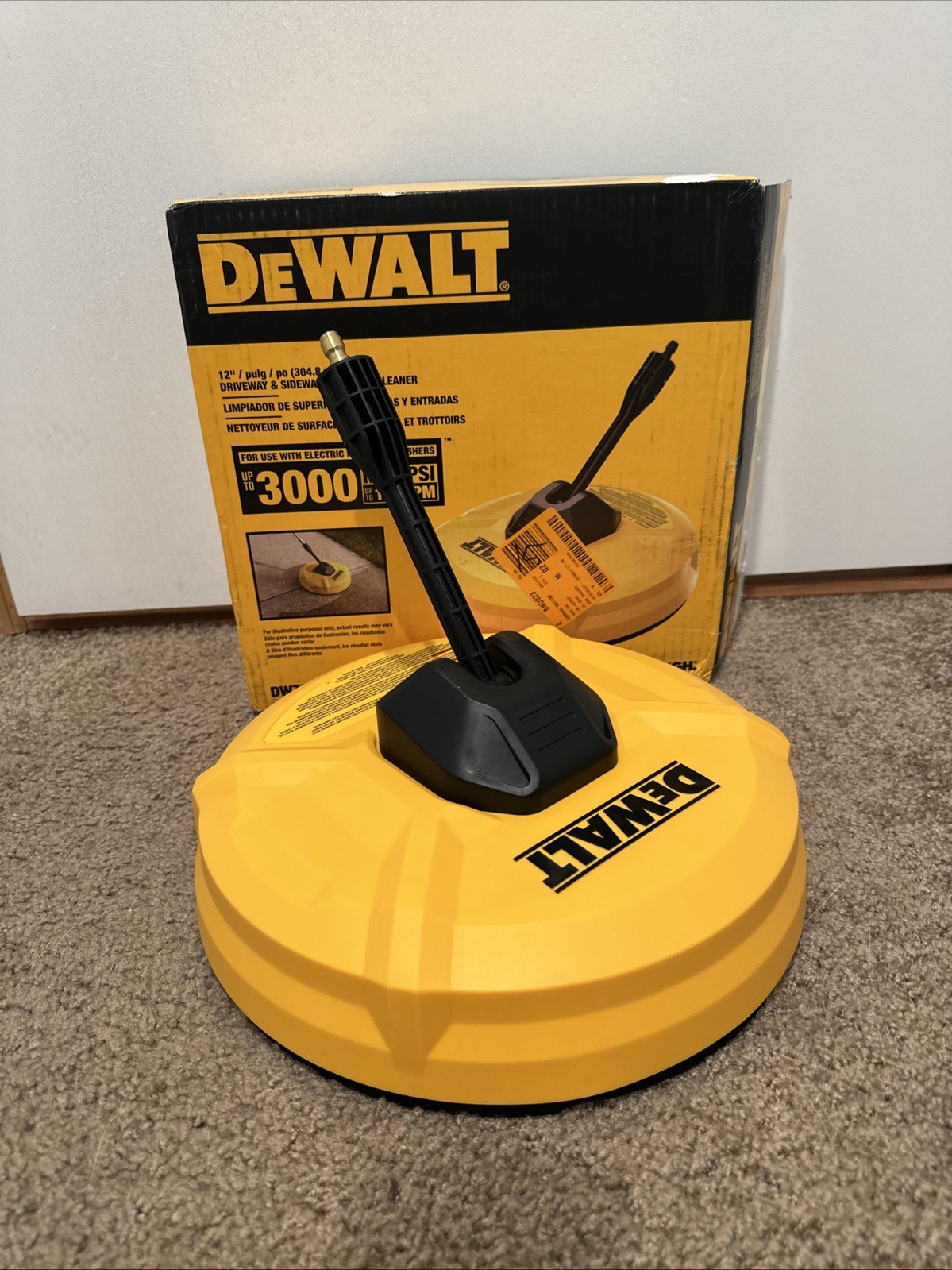 DEWALT 12 in. Rotating Surface Cleaner Pressure Washer Attachment (3000 PSI MAX)