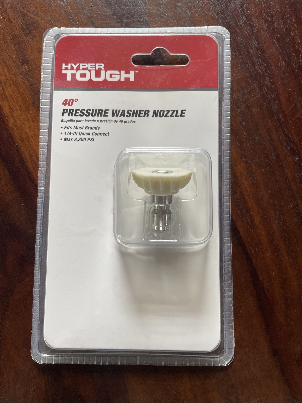 Hyper Tough 40 Degree Pressure Washer Nozzle, Fit Most Brands